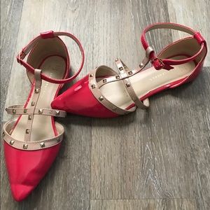 Studded Patent Leather flats